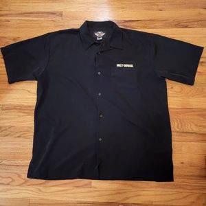 Harley Davidson Skull Dress Button Down Shirt 3XL